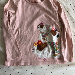 Mini Boden long sleeve appliqués shirt